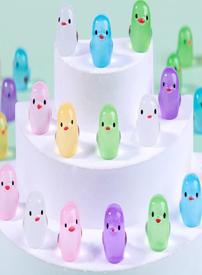 Emien 30 Pcs Luminous Mini Chicken,for Decoration Garden Plant DÉCor.6 Colors - Image 2